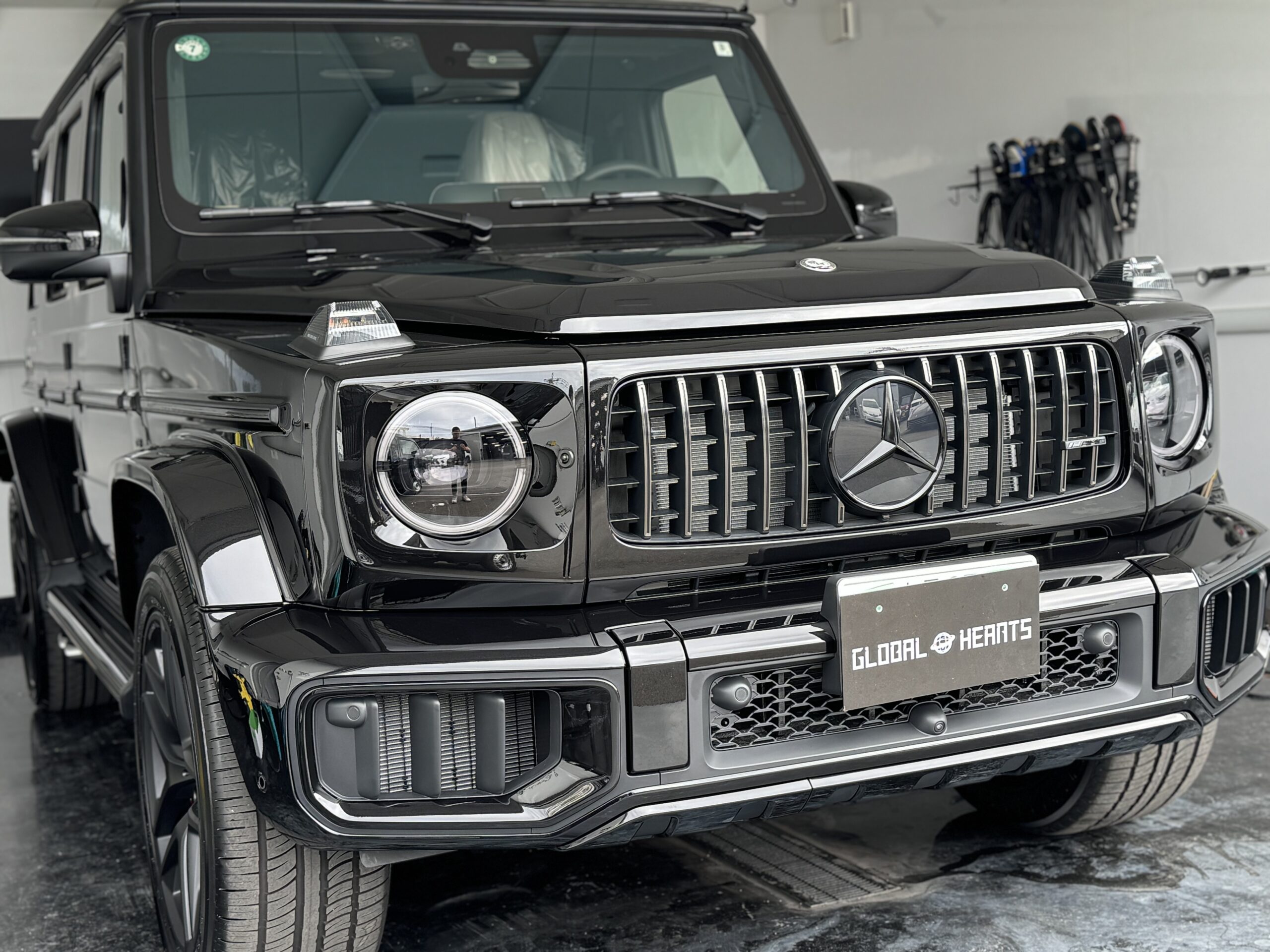 AMG　新型　G63GTECHNIQ Crystal serum Black＆STEK DYNO cloud headlightPPF施工！！